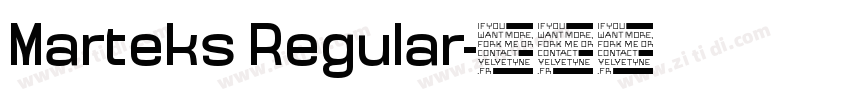 Marteks Regular字体转换